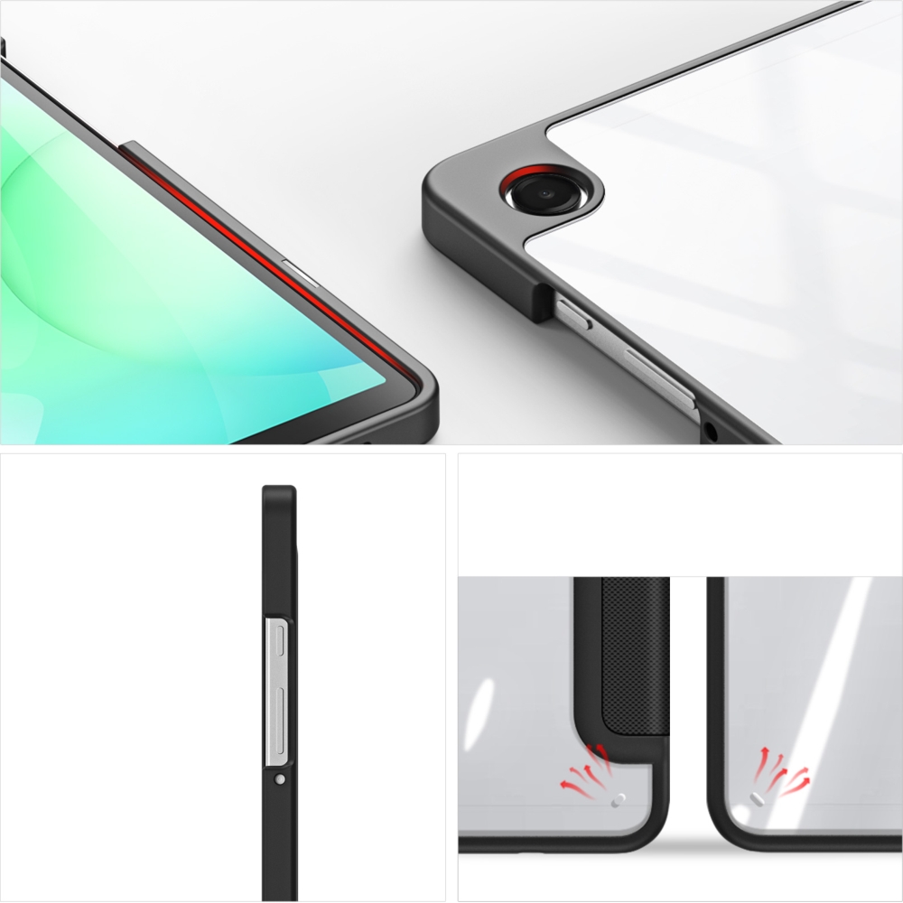 Etui z klapką Dux Ducis Toby do Samsung Galaxy Tab A11/A9, czarne